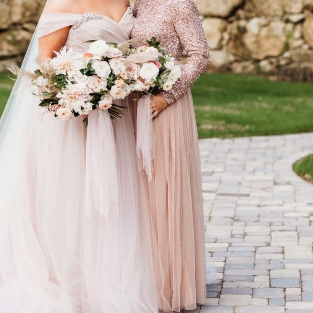 MAYA Full Length Long Sleeve Bridesmaid Dress